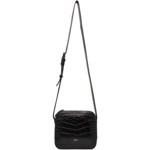 A.P.C. Black Croc Louisette Bag